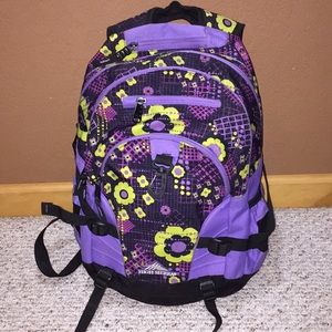 Purple Floral Backpack